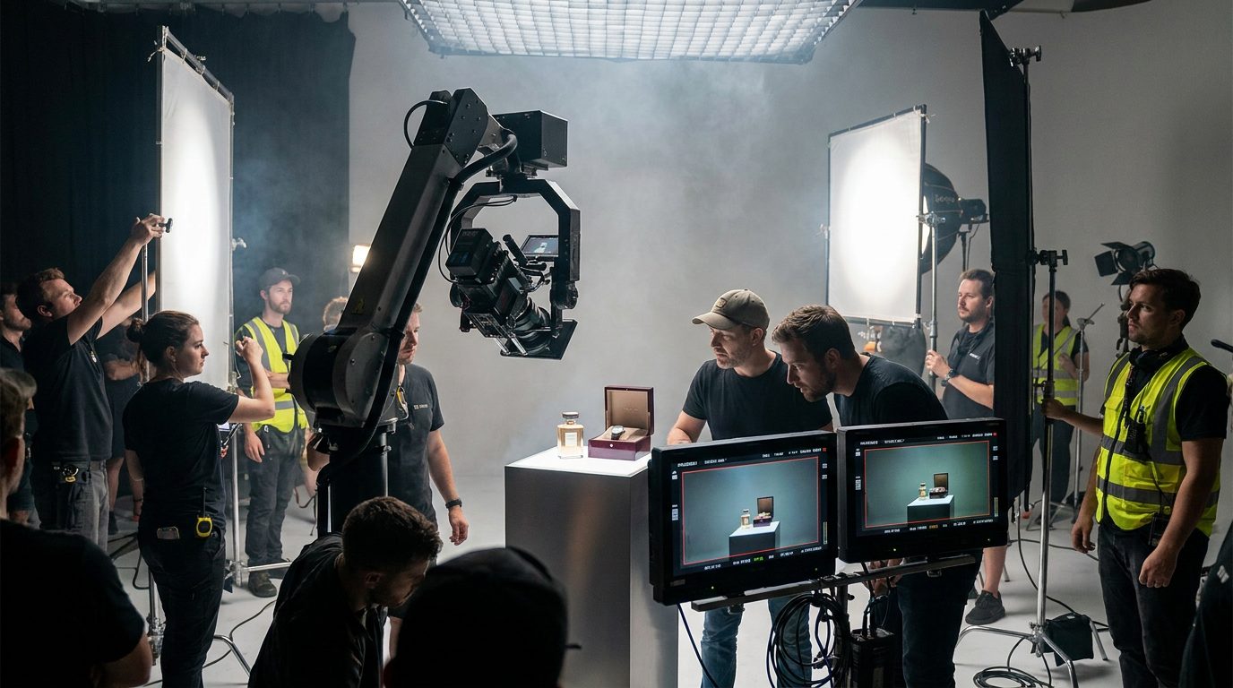 Commercial production shoot